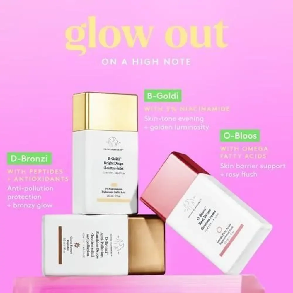 $38 Drunk Elephant NIB B-Goldi Bright Illuminating Drops 1 Oz / 30 ML